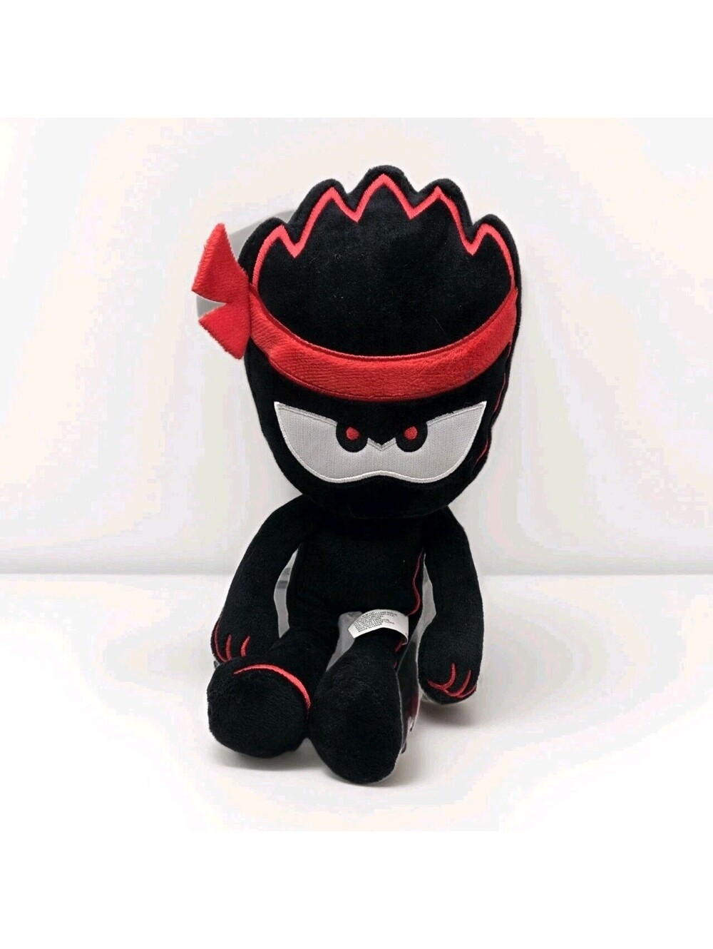 Ninja Kidz TV Ashton Plush Buddy 12" Black Red Ninja Soft Toy Figure No Weapons